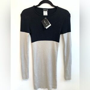 Agnes B  Woman’s Two Tone Paris knee Dress .Cotton Size Xs.New with the tags.❤️